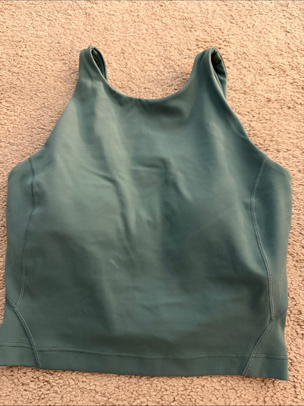 Lululemon Women’s cropped Top Green sz 2 like new